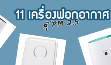 เครื่องฟอกอากาศ ยี่ห้อไหนดี 2024 ถูกและดี สู้ PM 2.5