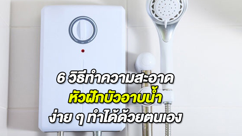 6 วิธีทำความสะอาดหัวฝักบัวอาบน้ำง่าย ๆ ทำได้ด้วยตนเอง