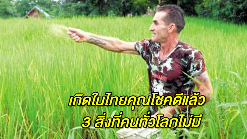 เกิดในไทยคุณโชคดีแล้ว  3 สิ่งที่คนทั่วโลกไม่มี