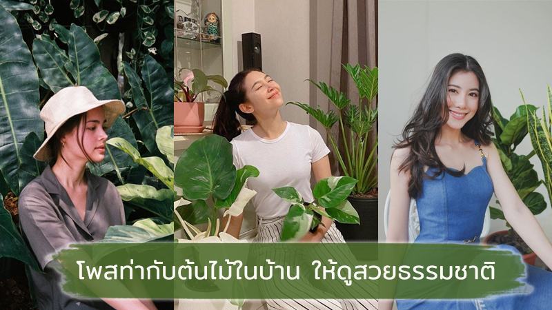 โพสท่าถ่ายรูปกับต้นไม้ที่บ้าน ให้สวยกลืนกับธรรมชาติ ตามเหล่าเซเล็ป